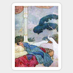 Fulfilled Desire - Edmund  Dulac Sticker